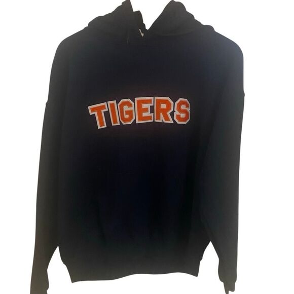 Gildan Clemson Tigers large blue and orange hoodie football - Picture 1 of 4